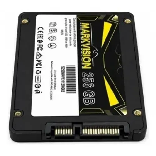 HD SSD 256GB MARKVISION 2.5" SATA 3.0 (6 Gb/s) LEITURA 550MB/S GRAVAÇÃO 450MB/S SMARK17/25