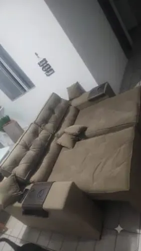 Sofá 3 lugares retrátil e reclinavel