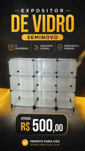 Expositores de vidro