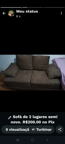 Sofá e mesa