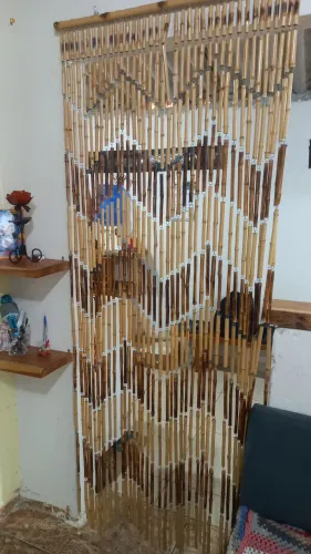 Cortina de bambu artesanal 