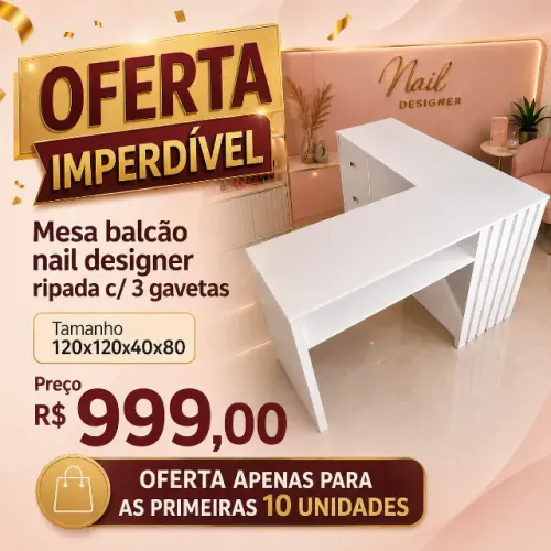 Mesa Nail Manicure em Oferta Imperdivel