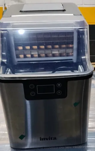 Máquina de Gelo Invita Inox 20kg/dia Ice Maker 127V