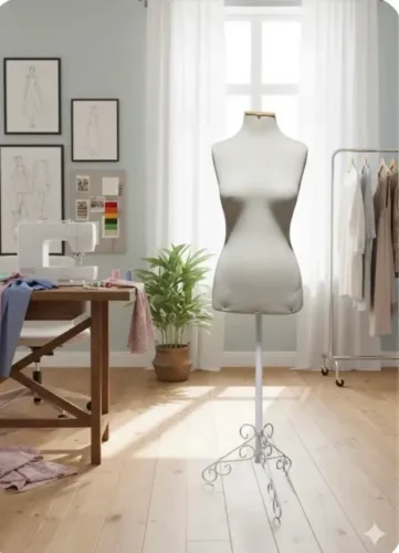 Manequim busto feminino (tamanho real)