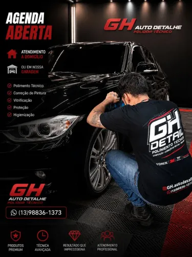 Polimento Técnico e Vitrificação de Pintura Automotiva
