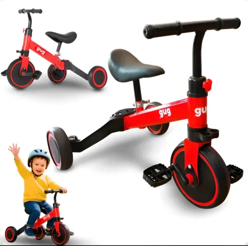 Triciclo infantil vermelho