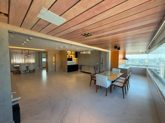 Condomínio Saint Romain, Apartamento com 210m², totalmente mobiliado e com finíssimo acaba