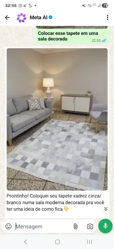 Tapete de couro de boi