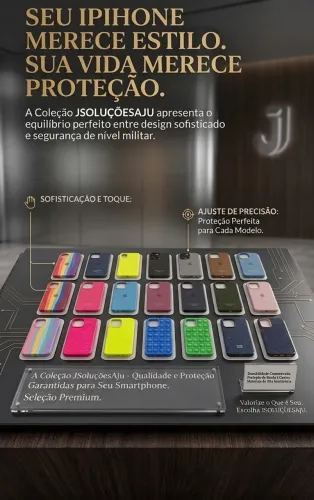Capinhas de Silicone para iPhone e Android