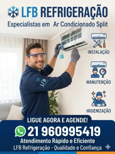 Manutenção, limpeza e instalação de ar condicionado