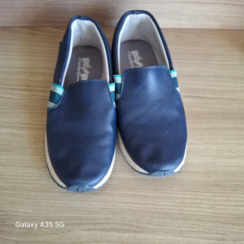Sapato Pé com pé Conforto, Azul marinho, n° 31