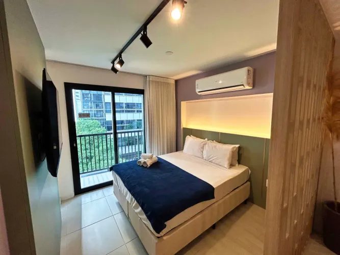Studio mobiliado em condomínio alto padrão  Centro RJ (Skylux)