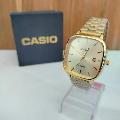 Relógio Casio retrô vintage calendário redondo ou quadrado 