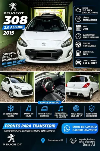 Peugeot 308 Allure 2.0 Flex 16V 5P Aut. 2015