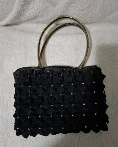Bolsa artesanal estilo fuxico