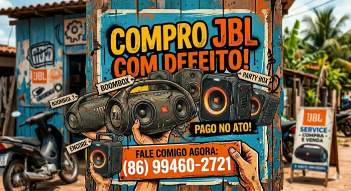 Compro caixa jbl com defeito 