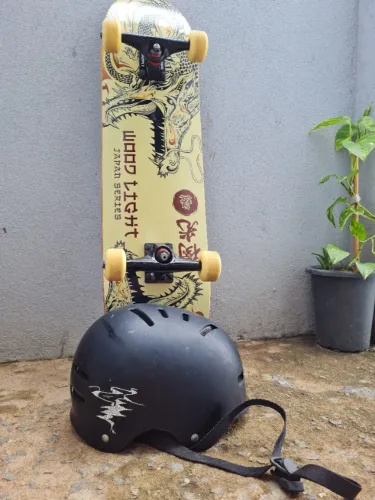 Skate Montado Wood Light (Coleção Japão) - Semitop / Raridade Pouco Uso