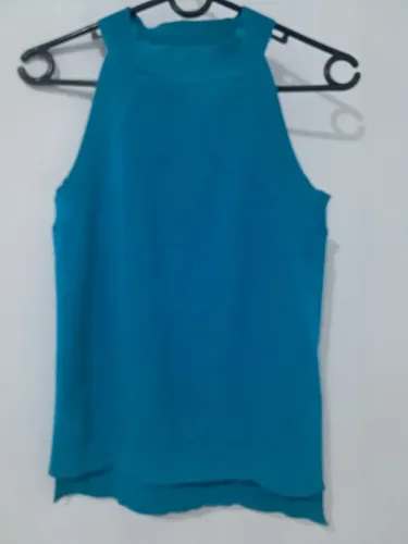 Blusa azul de malha