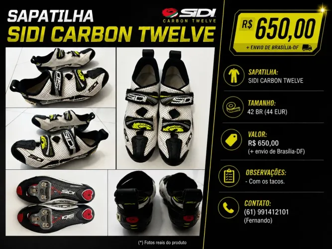 Sapatilha de Triathlon SIDI CARBON TWELVE