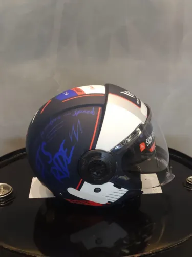 Capacete MT Viale SV Pint C7 - Azul Fosco (Aberto)