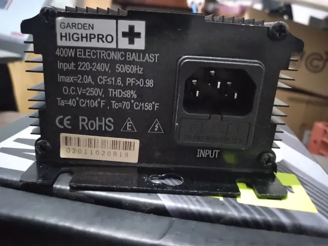 Reator eletrônico Cultivo 400w e 600w