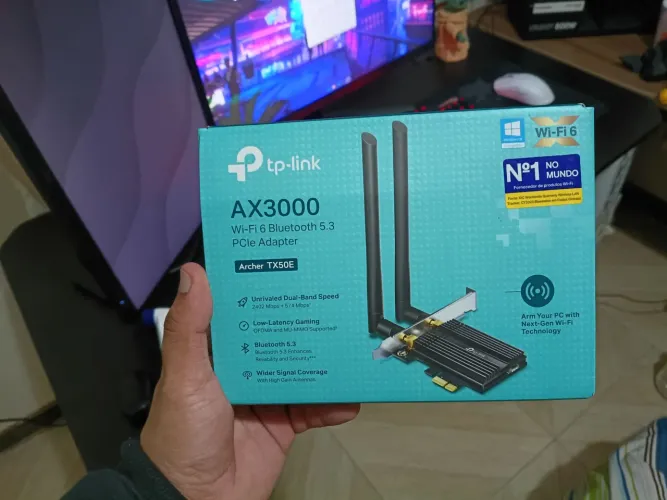 Placa Wi-fi 6 + Bluetooth TP Link