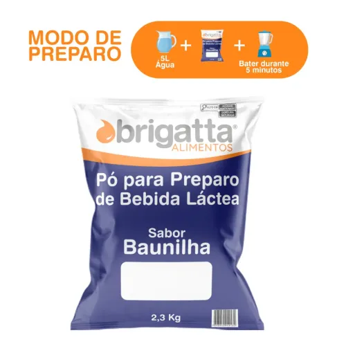 Sorvete Expresso - Pó preparo Brigatta baunilha e chocolate