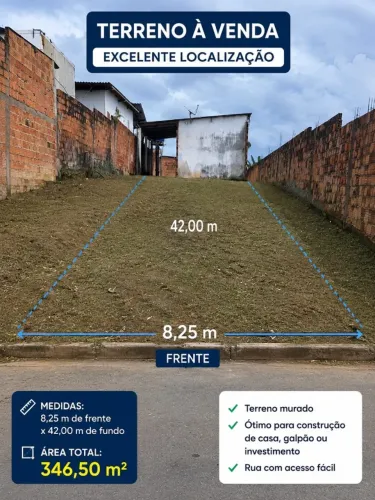 Terreno 346m² - Cidade de Deus