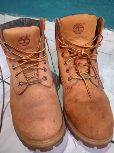 Coturno timberland 41 yellow boot 6"special edition