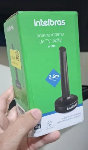 Antena Digital De Tv Interna UHF/hdtv Intelbras Aí2026 Cor Freto