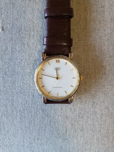 Relógio Citizen Quartz 1994 Vintage - 3 cm - Com 2 pulseiras de couro legítimo
