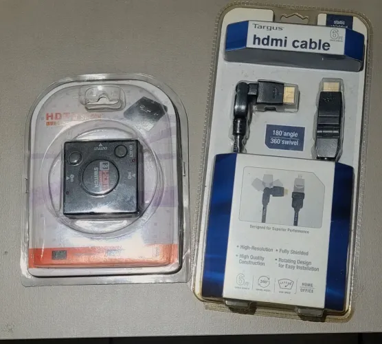 Cabo HDMI articulado + grátis duplicador HDMI