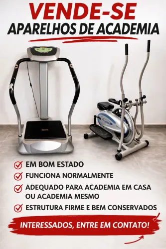 aparelhos para academia bicicleta e plataforma 