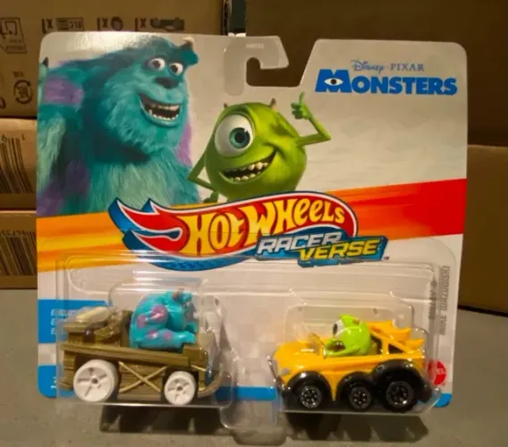 Hot Wheels Racerverse - Monstros S.A - Two Pack Mike Wazowski e Sulley Monstros SA