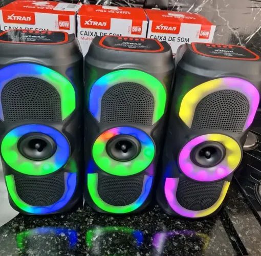 Caixa de som Bluetooth 50w RGB
