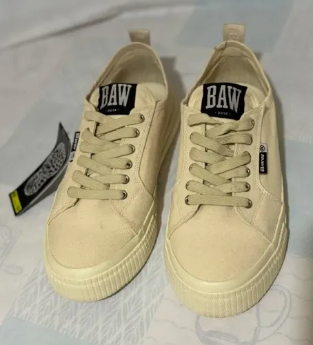 Tênis Unissex Casual Baw Off White Tamanho 41 Original