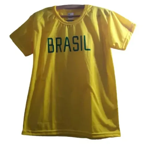 Camiseta Brasil feminina torcedor