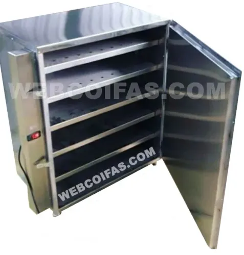 Marmiteiro a seco industrial em aço inox.