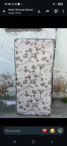 cama de solteiro R$ 310 reais 78 largura Espuma D28