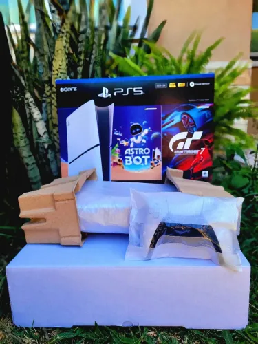 PS5 SLIM NOVO NA CAIXA! COMPLETO!