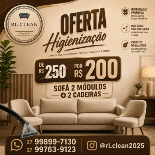 Higienização de estofados