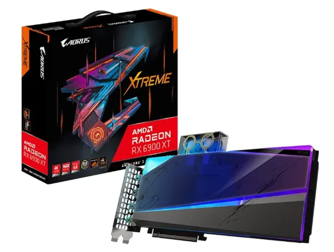 GIGABYTE Placa gráfica AORUS Radeon RX 6900 XT Xtreme WATERFORCE WB 16G
