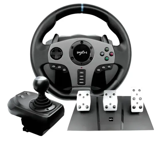 Volante Gamer PXN PXN-V9-GEN2r Cor Preto
