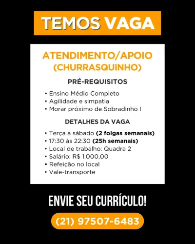 Vaga meio período