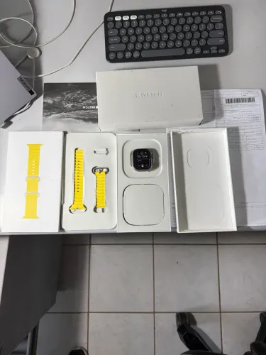 Apple Watch Ultra com Nota fiscal da Maganize - Impecável - Pulseira original - Parcelo