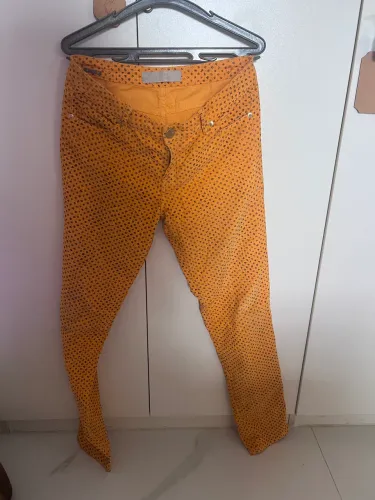 calça animale de veludo com elastano e algodão tamanho 40