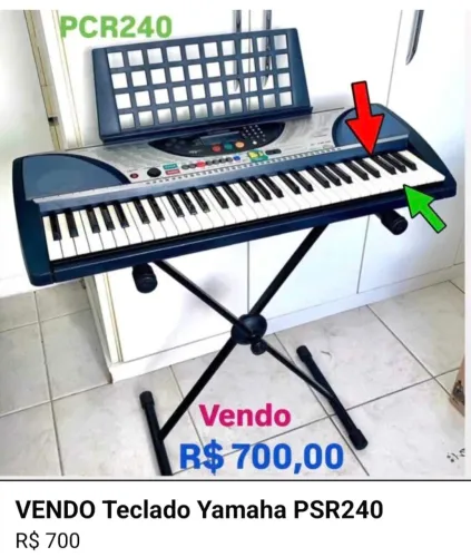 Teclado Yamaha PSR 240