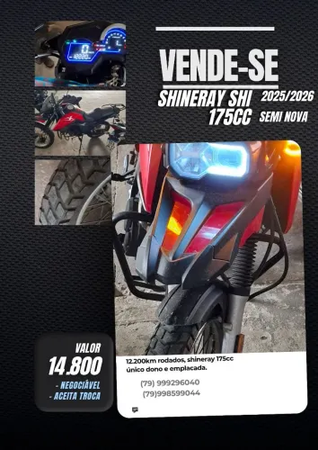 Shineray SHI 175cc 2025/2026 - Emplacada