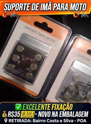 Suporte magnético para moto e bike