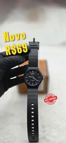 Relogio Casio - Borracha Preto